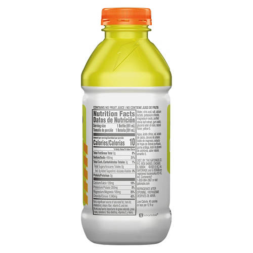 Gatorade Gatorlyte Zero Lemon Lime Electrolyte Beverage